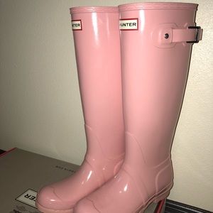 Pink Sand tall Hunter Boots